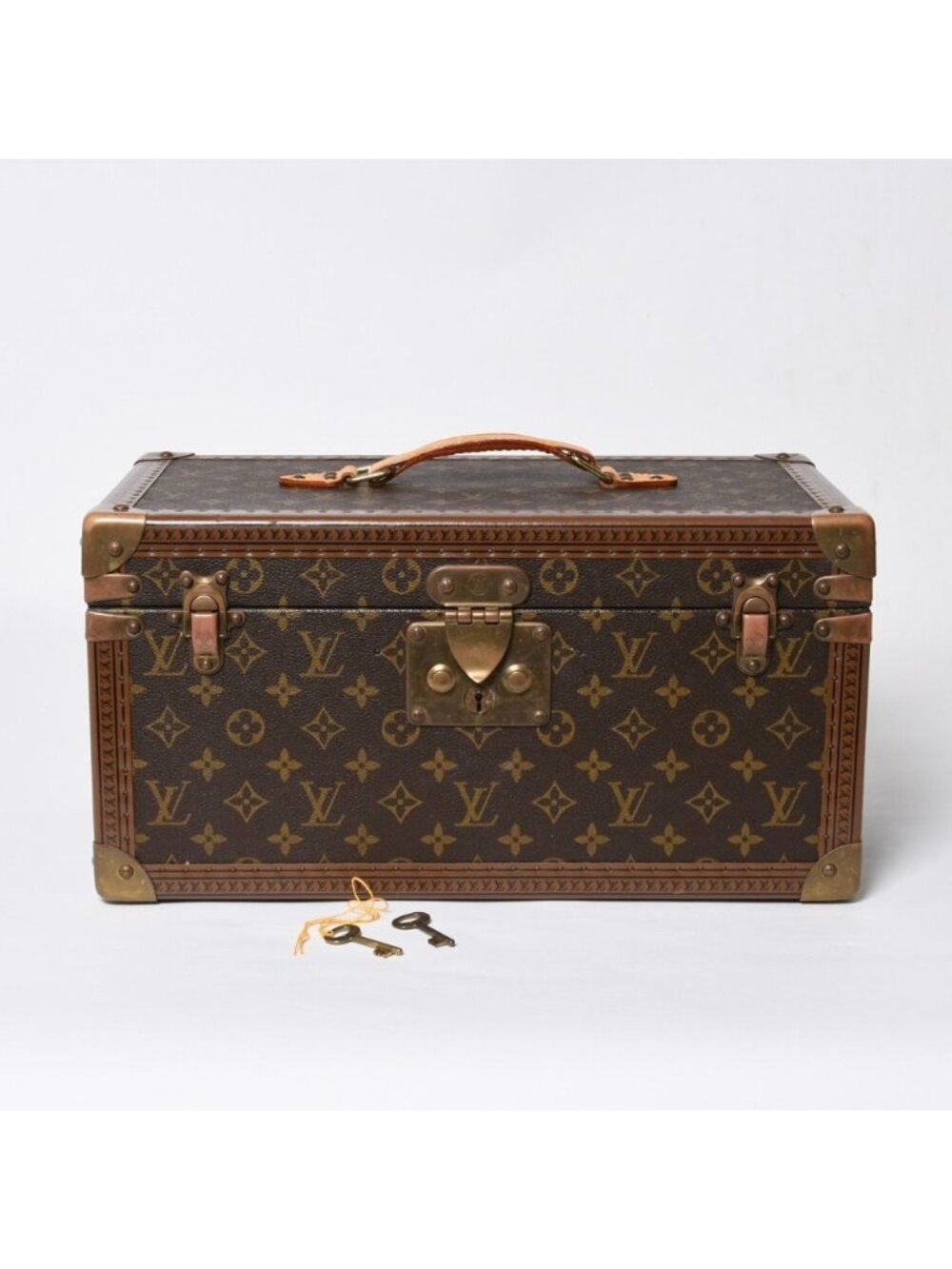 Louis Vuitton Monogram Hard Case with Mirror Trunk Brown